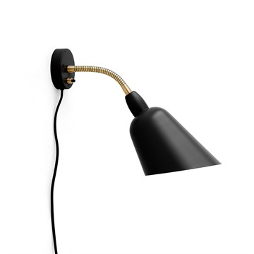 Arne Jacobsen Bellevue AJ9 Vegglampe - Sort/messing
